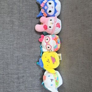 Sanrio Hello Kitty And Friends Squishmallow Backpack Accesories, NWT,  Set Of 5